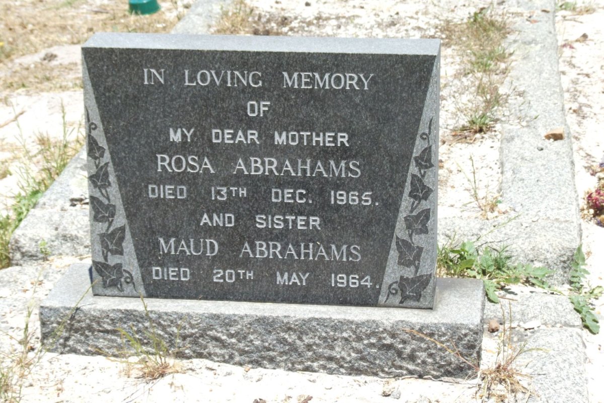 ABRAHAMS Rosa -1965 :: ABRAHAMS Maud -1964