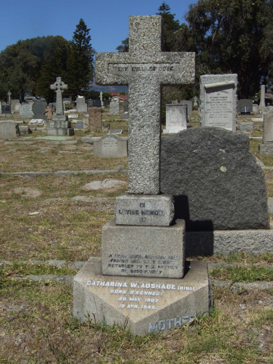 ADSHADE Catharina W. nee O’KENNEDY 1907-1945