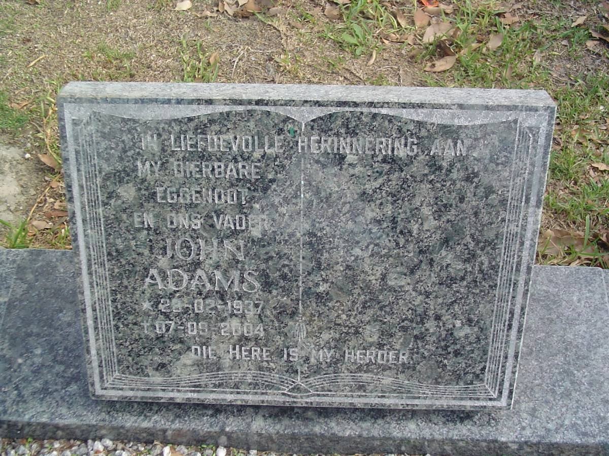 ADAMS John 1937-2004