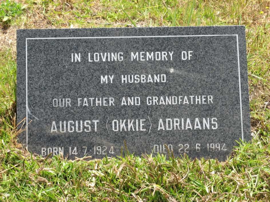 ADRIAANS August 1924-1994