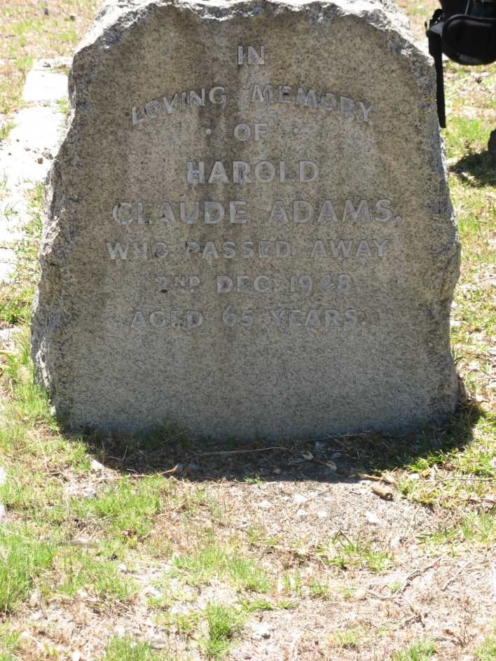 ADAMS Harold Claude -1948