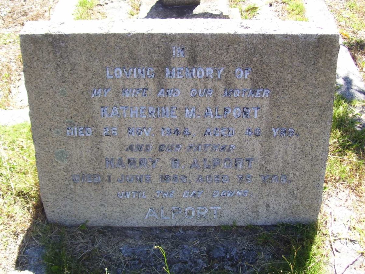 ALPORT Harry R. -195? &amp; Katherine M. -1944