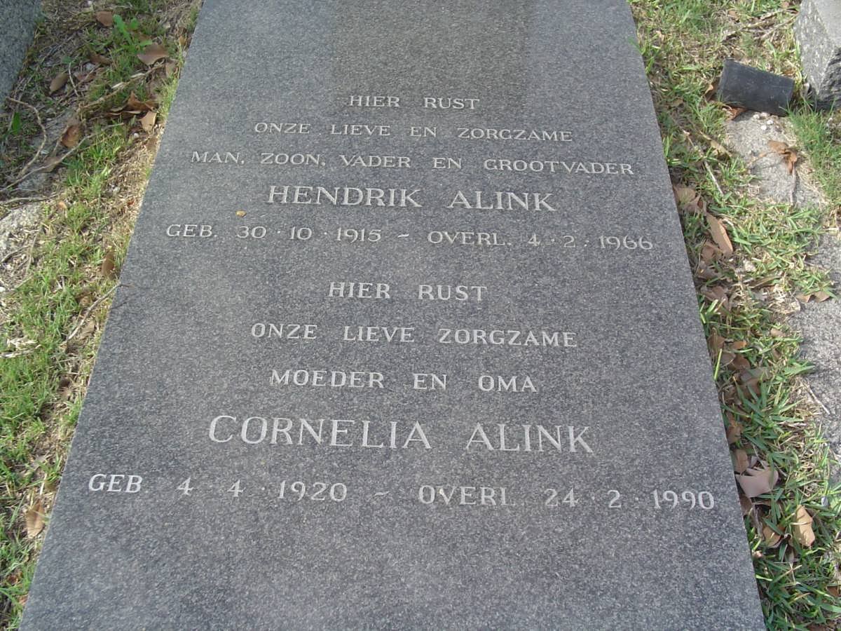ALINK Hendrik 1915-1966 &amp; Cornelia 1920-1990