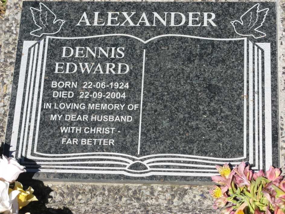 ALEXANDER Dennis Edward 1924-2004
