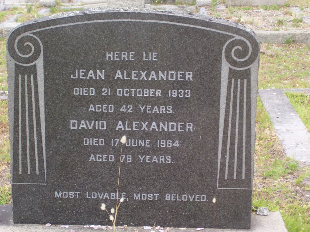 ALEXANDER David -1964 :: ALEXANDER Jean -1933