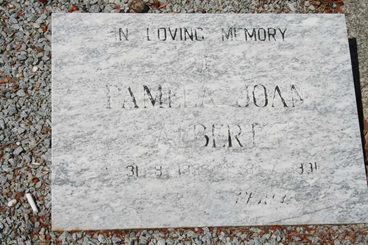 ALBERTS Pamela Joan 1938-1991