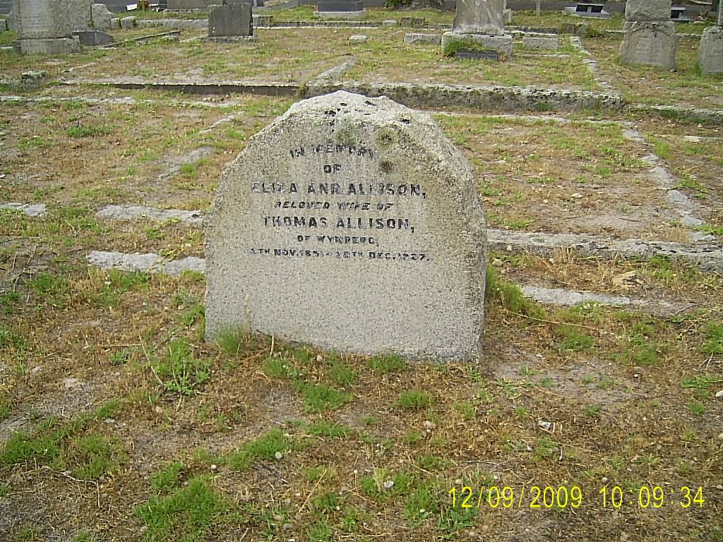ALLISON Eliza Ann 18??-1927