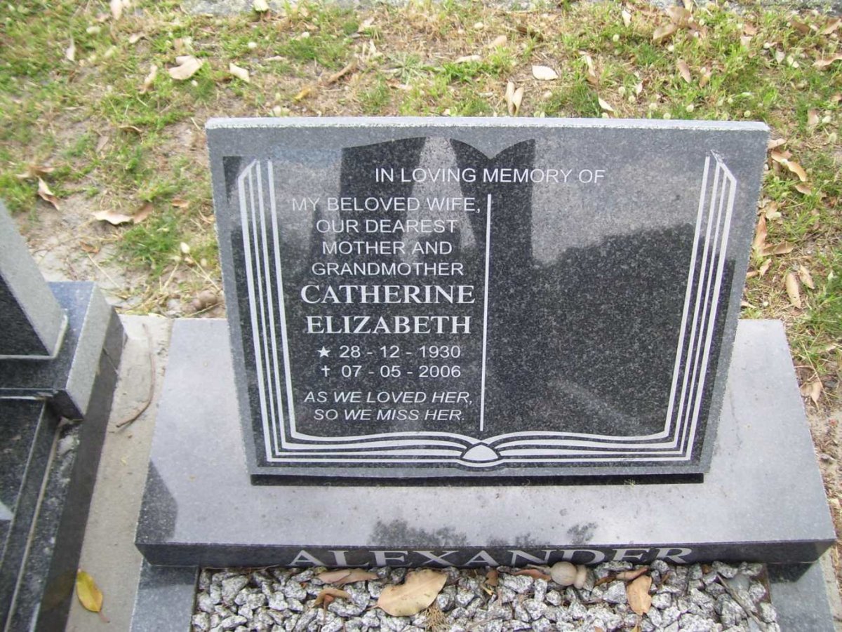 ALEXANDER Catherine 1930-2006