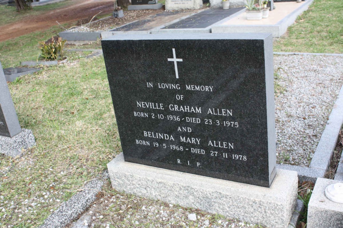 ALLEN Neville Graham 1936-1975 :: ALLEN Belinda Mary 1968-1978
