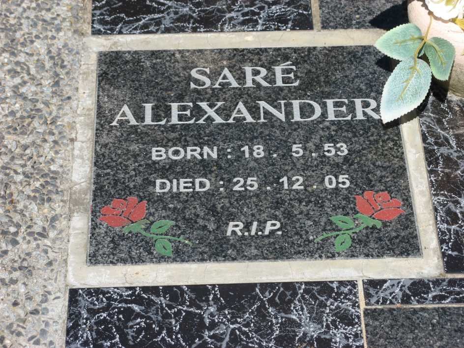 ALEXANDER Sare 1953-2005
