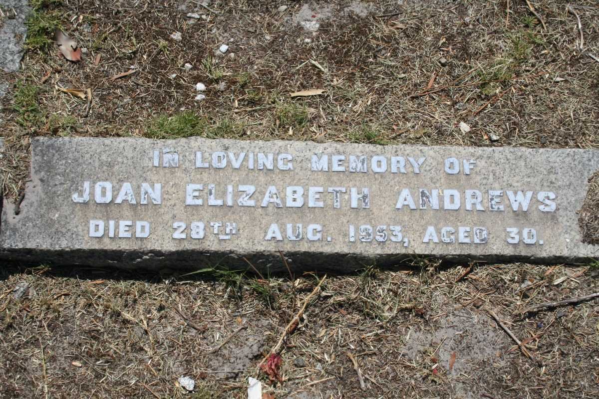 ANDREWS Joan Elizabeth -1953