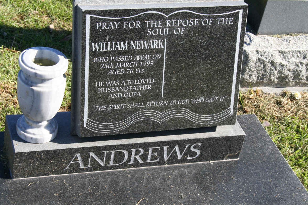 ANDREWS William Newark -1999