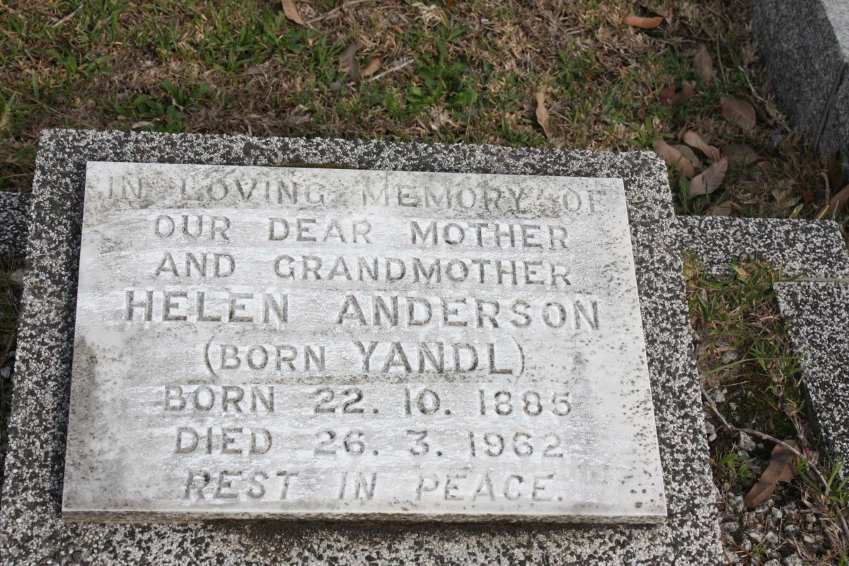 ANDERSON Helen nee YANDL 1885-1962