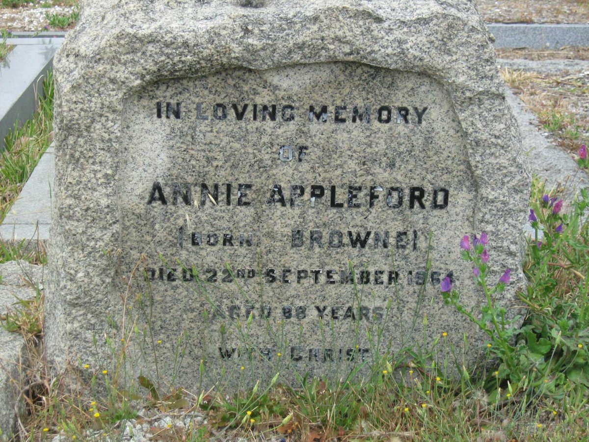 APPLEFORD Annie nee BROWNE -1964
