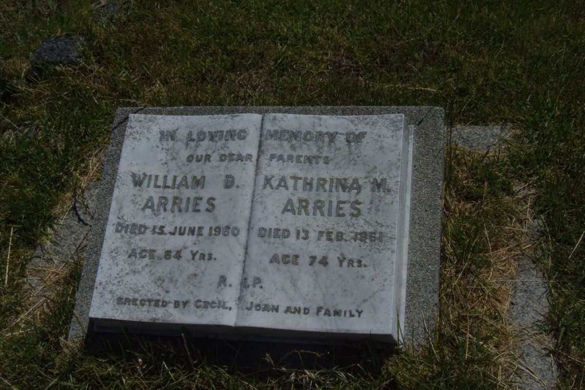 ARRIES William D. -1960 &amp; Kathrina M. -1961