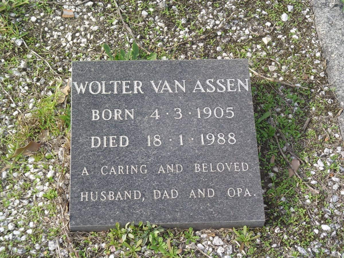ASSEN Wolter, van 1905-1988
