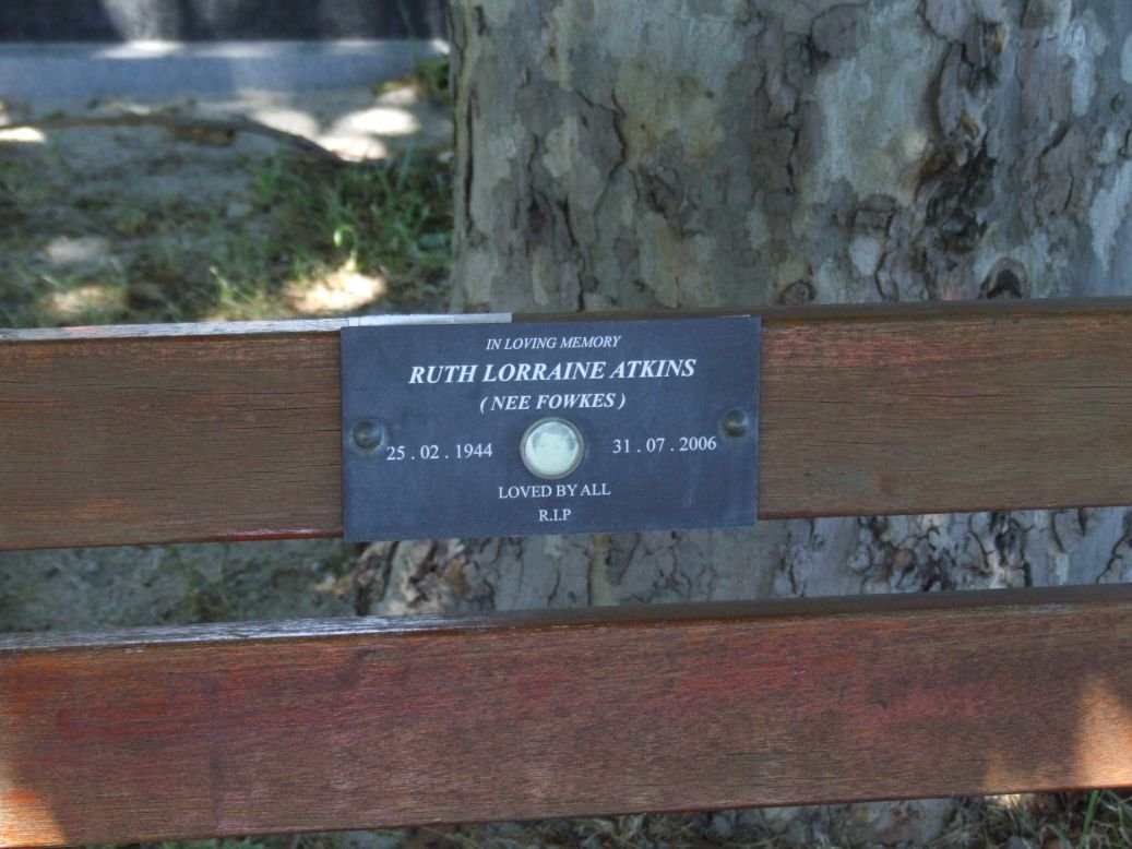 ATKINS Ruth Lorraine nee FOWKES 1944-2006