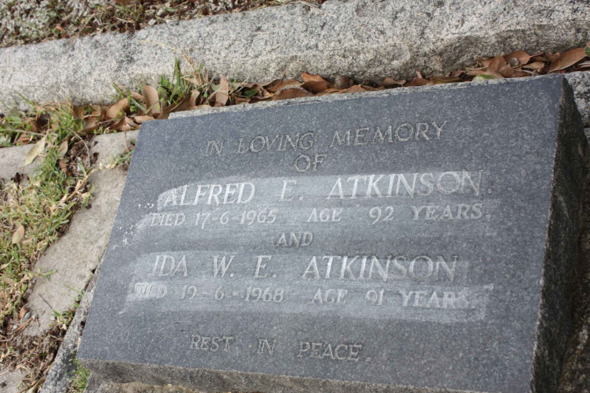 ATKINSON Alfred E. -1965 &amp; Ida W.E. -1968