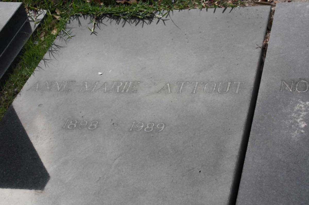 ATTOUT Anne Marie 1898-1989