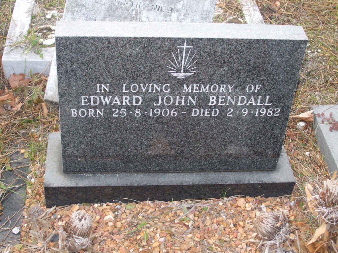 BENDALL Edward John 1906-1982
