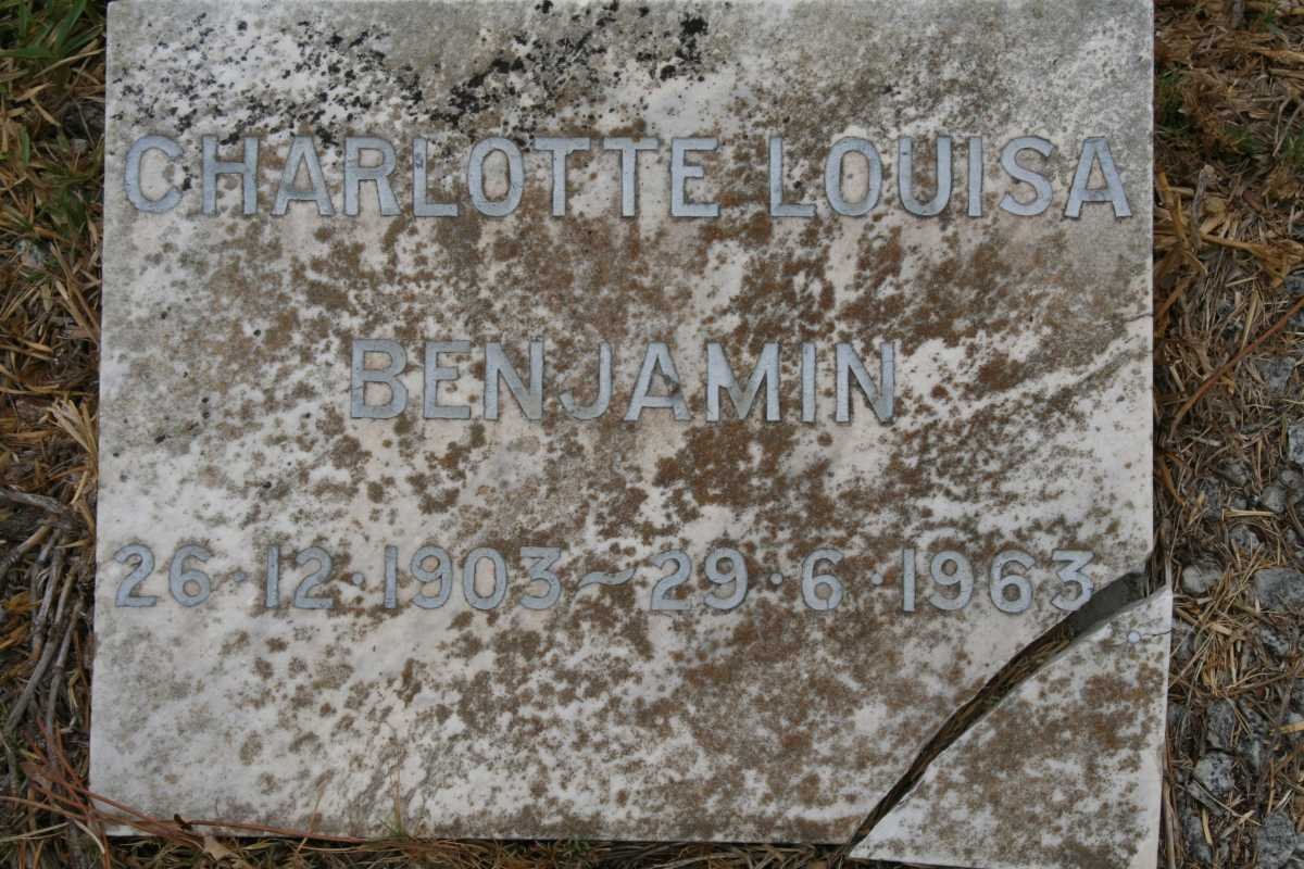 BENJAMIN Charlotte Louisa 1903-1963