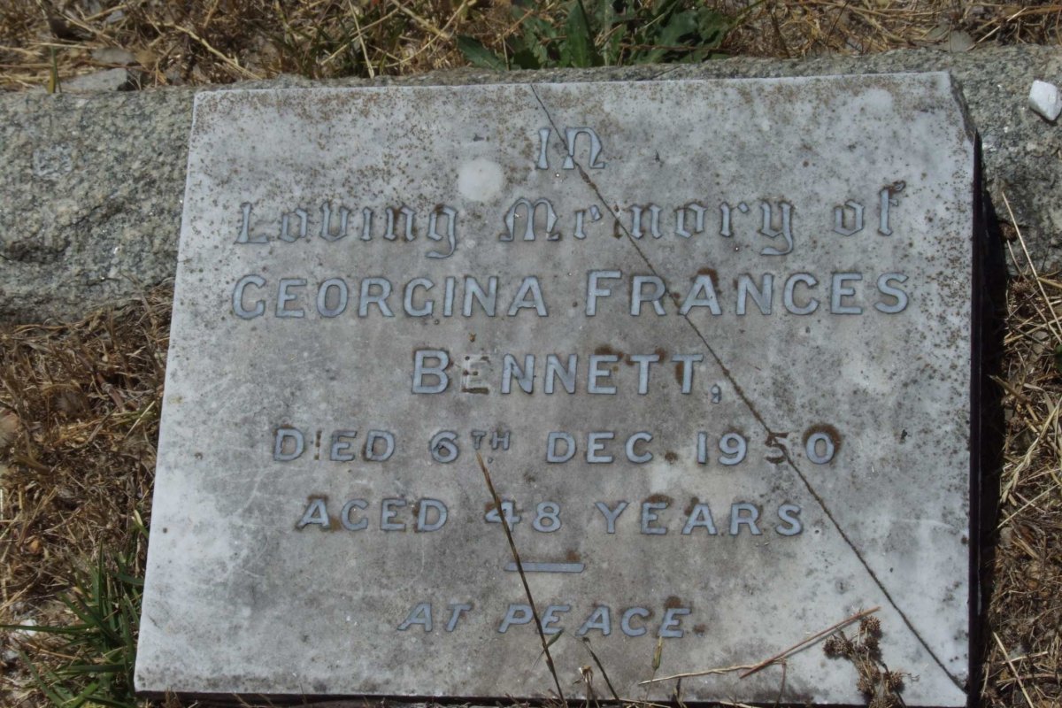 BENNETT Georgina Frances -1950