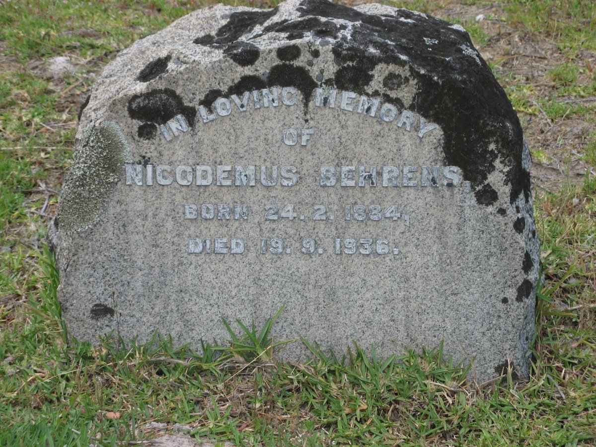 BEHRENS Nicodemus 1884-1936