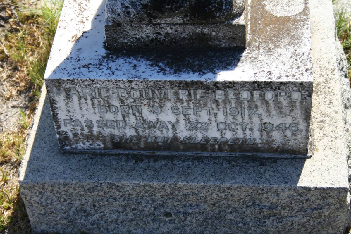 BEDFORD Marie Bouverie 1917-1946