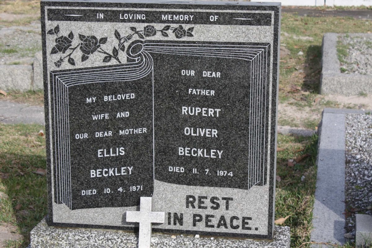 BECKLEY Rupert Oliver -1974 &amp; Ellis  -1971