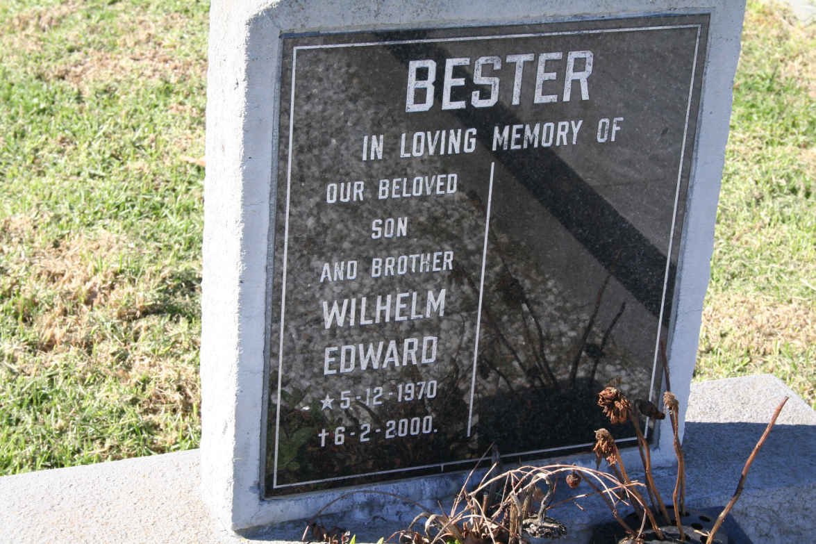 BESTER Wilhelm Edward 1970-2000