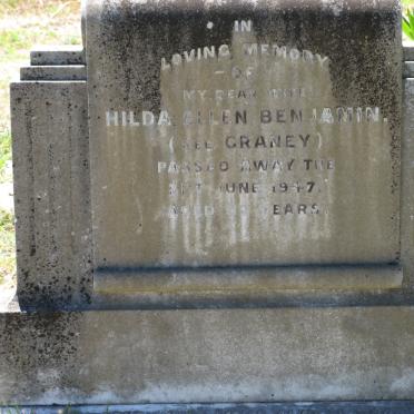 BENJAMIN Hilda Ellen nee GRANEY -1947