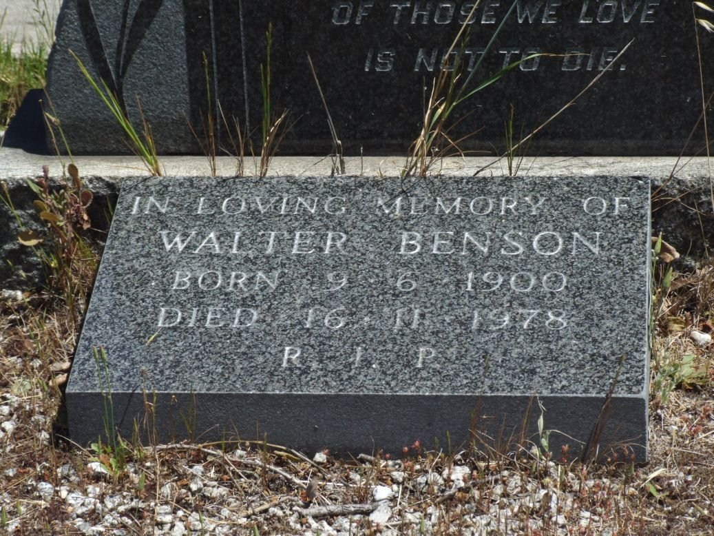 BENSON May Victoria nee BETHEL 1903-1969 :: BENSON Walter 1900-1978