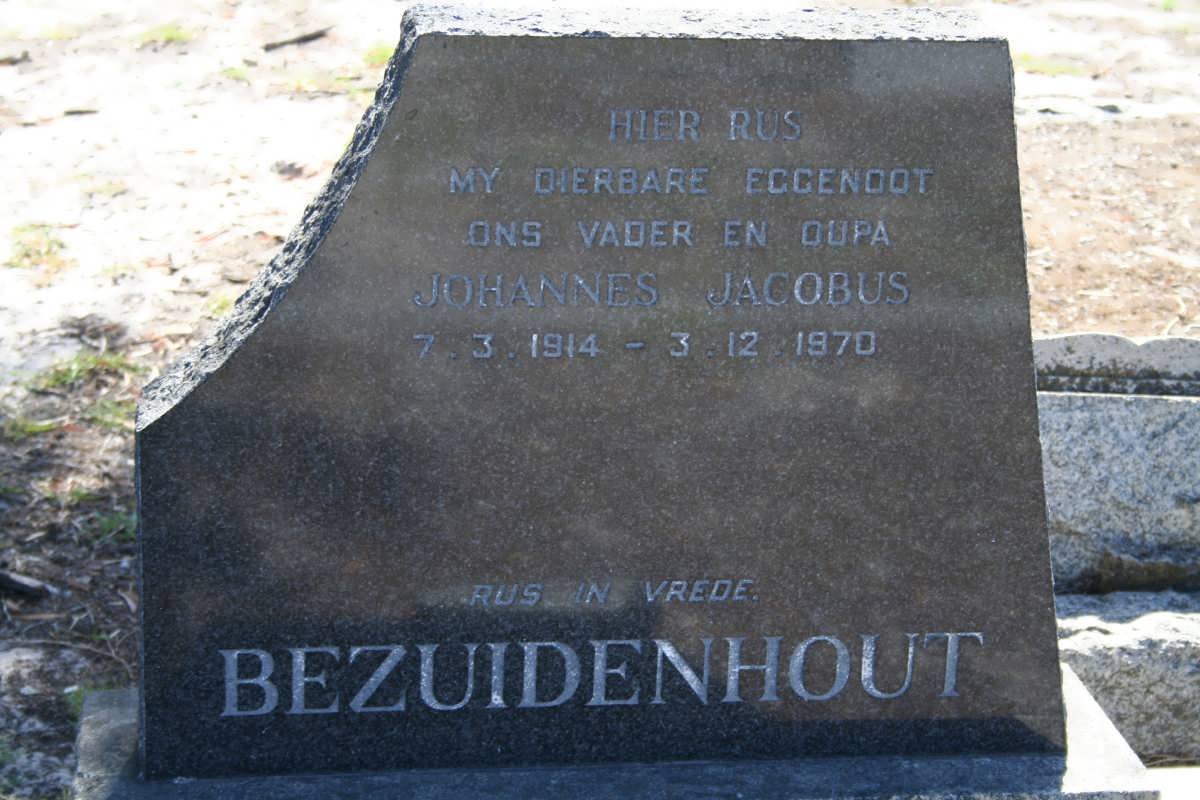 BEZUIDENHOUT Johannes Jacobus 1914-1970