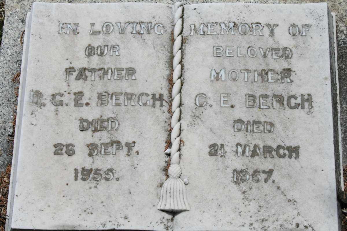 BERGH D.G.E. -1955 &amp; C.E. -1957