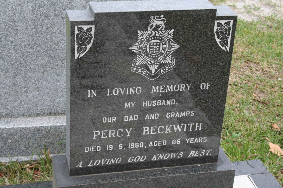 BECKWITH Percy  -1980
