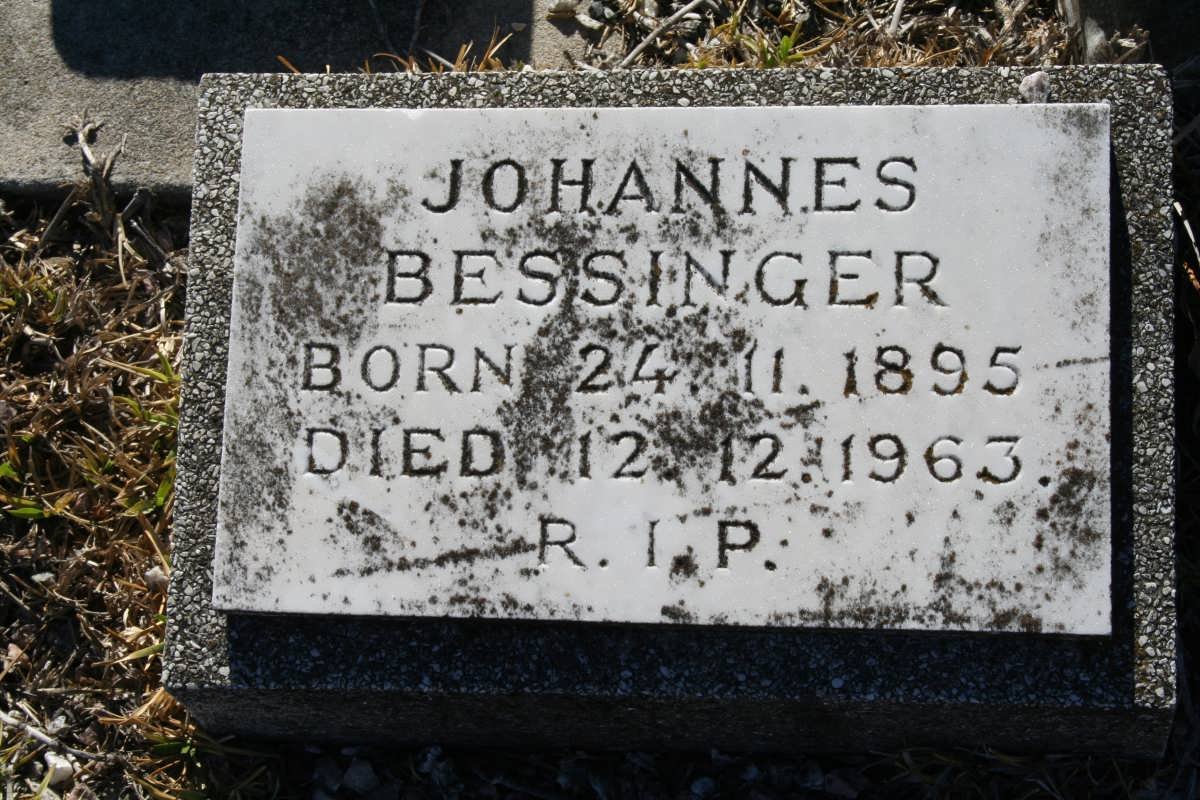 BESSINGER Johannes 1895-1963