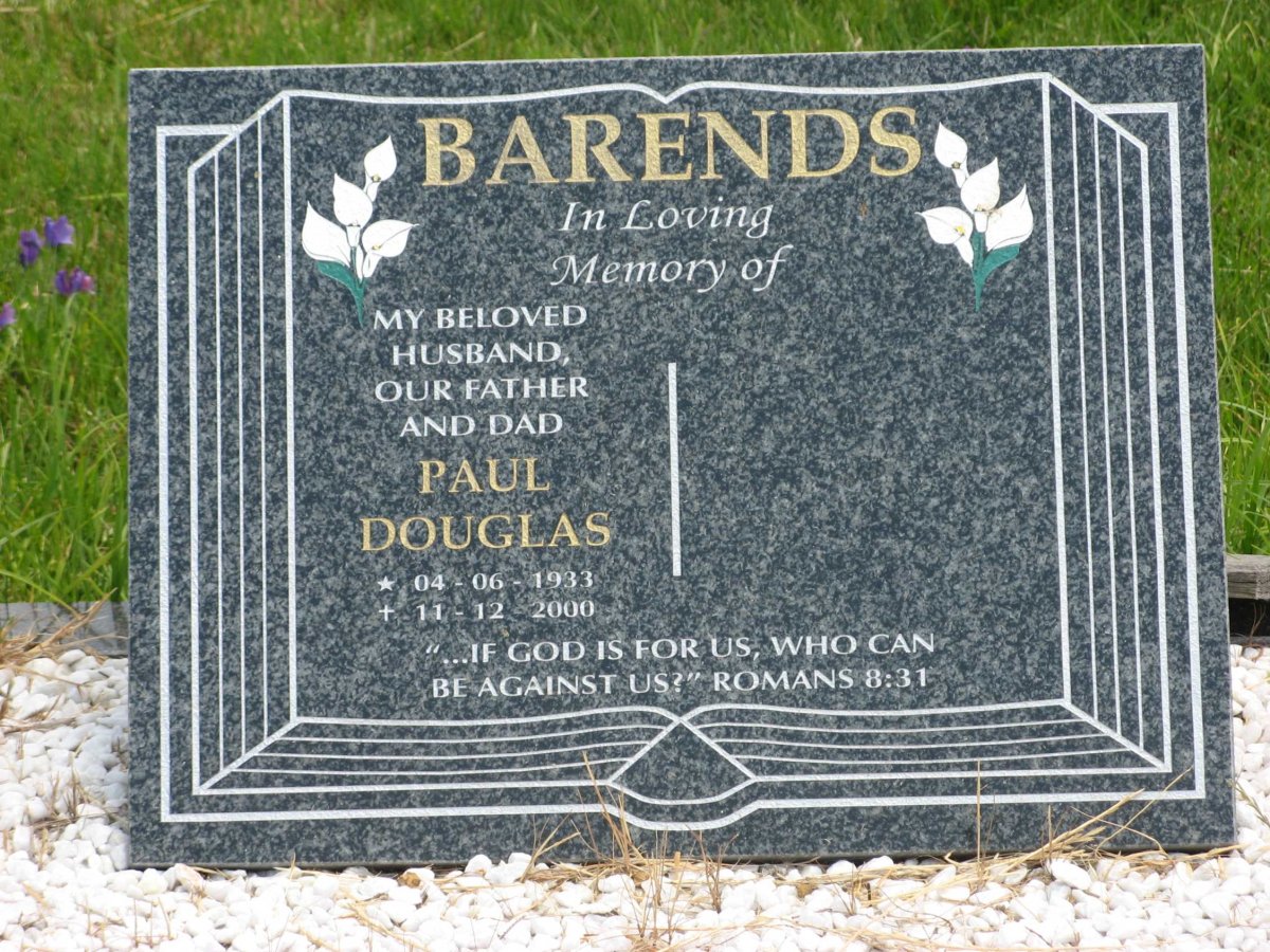 BARENDS Paul Douglas 1933-2000