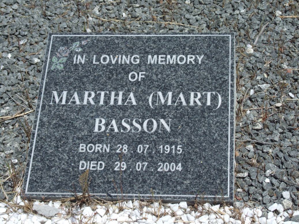 BASSON Martha 1915-2004