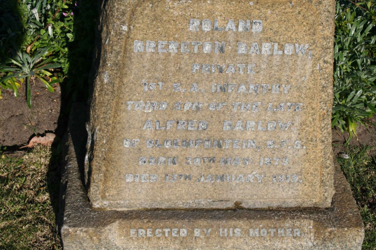 BARLOW Roland Brereton 1879-1919