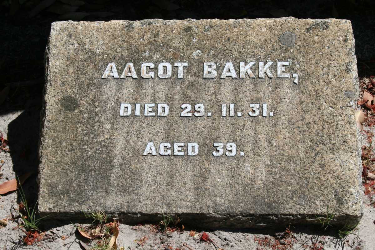 BAKKE Aagot -1931