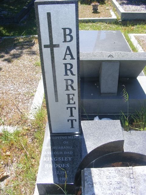BARRETT Kingsley Rhodes 19?7-1997