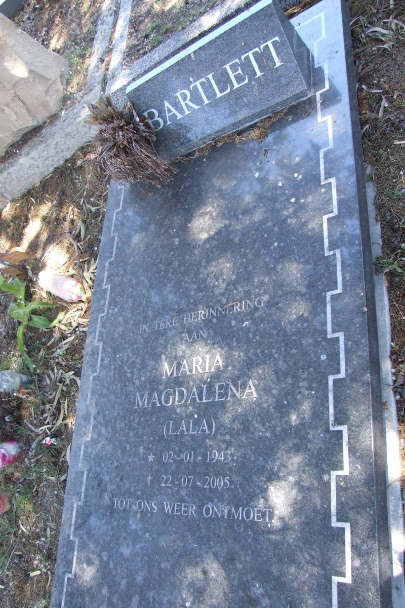 BARTLETT Maria Magdalena 1943-2005