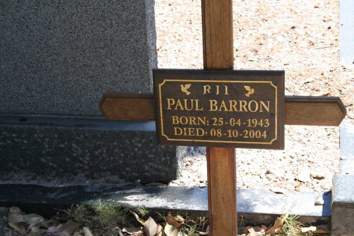 BARRON Paul 1943-2004