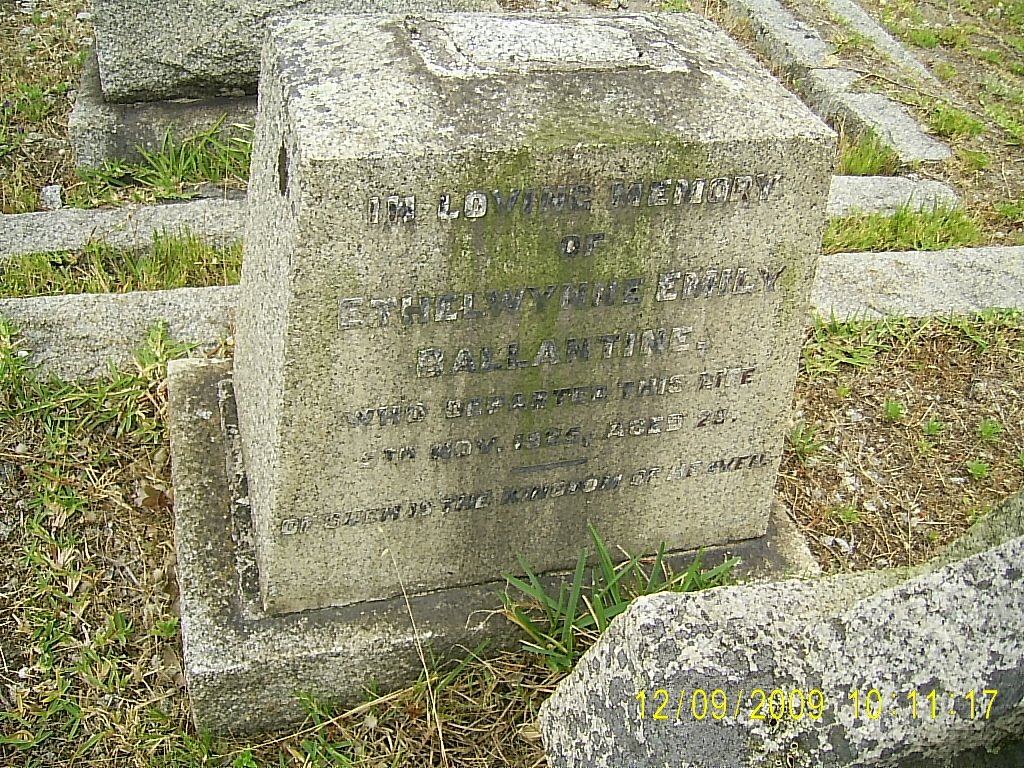 BALLANTINE Ethel Wynne Emily -19?5