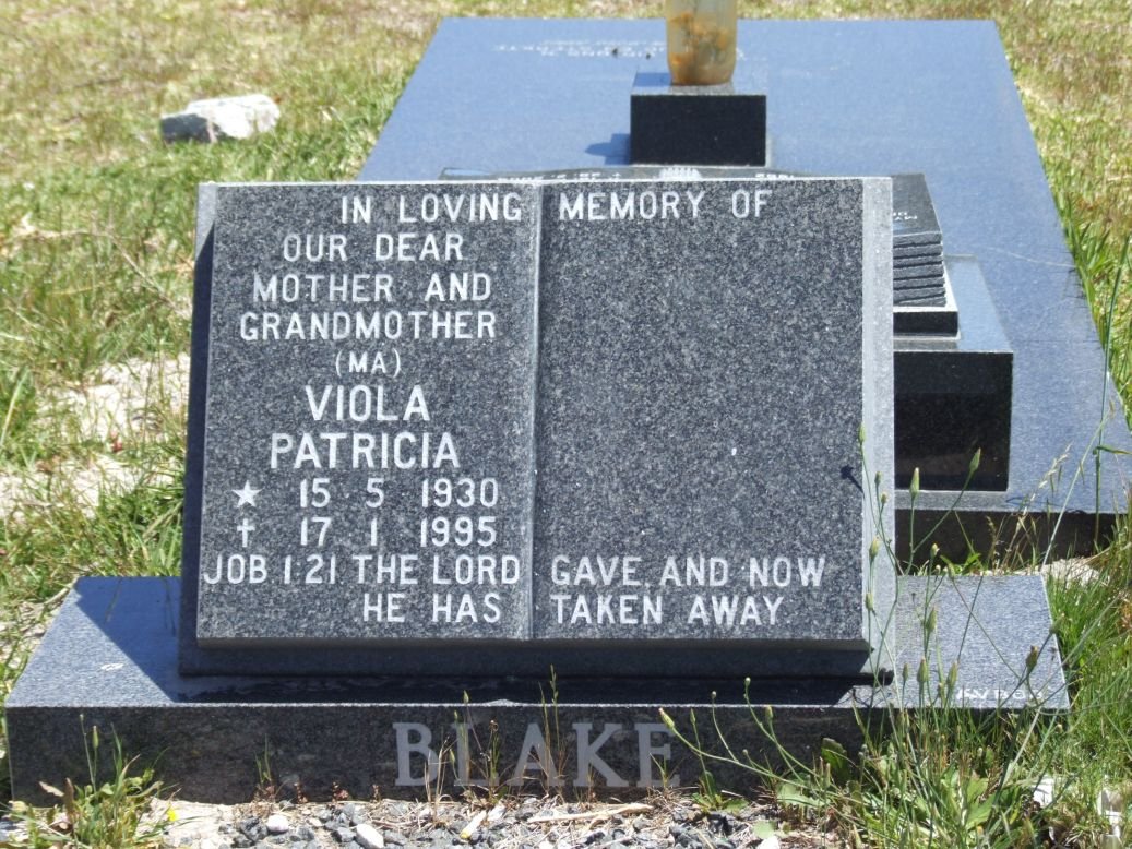 BLAKE Viola Patricia 1930-1995