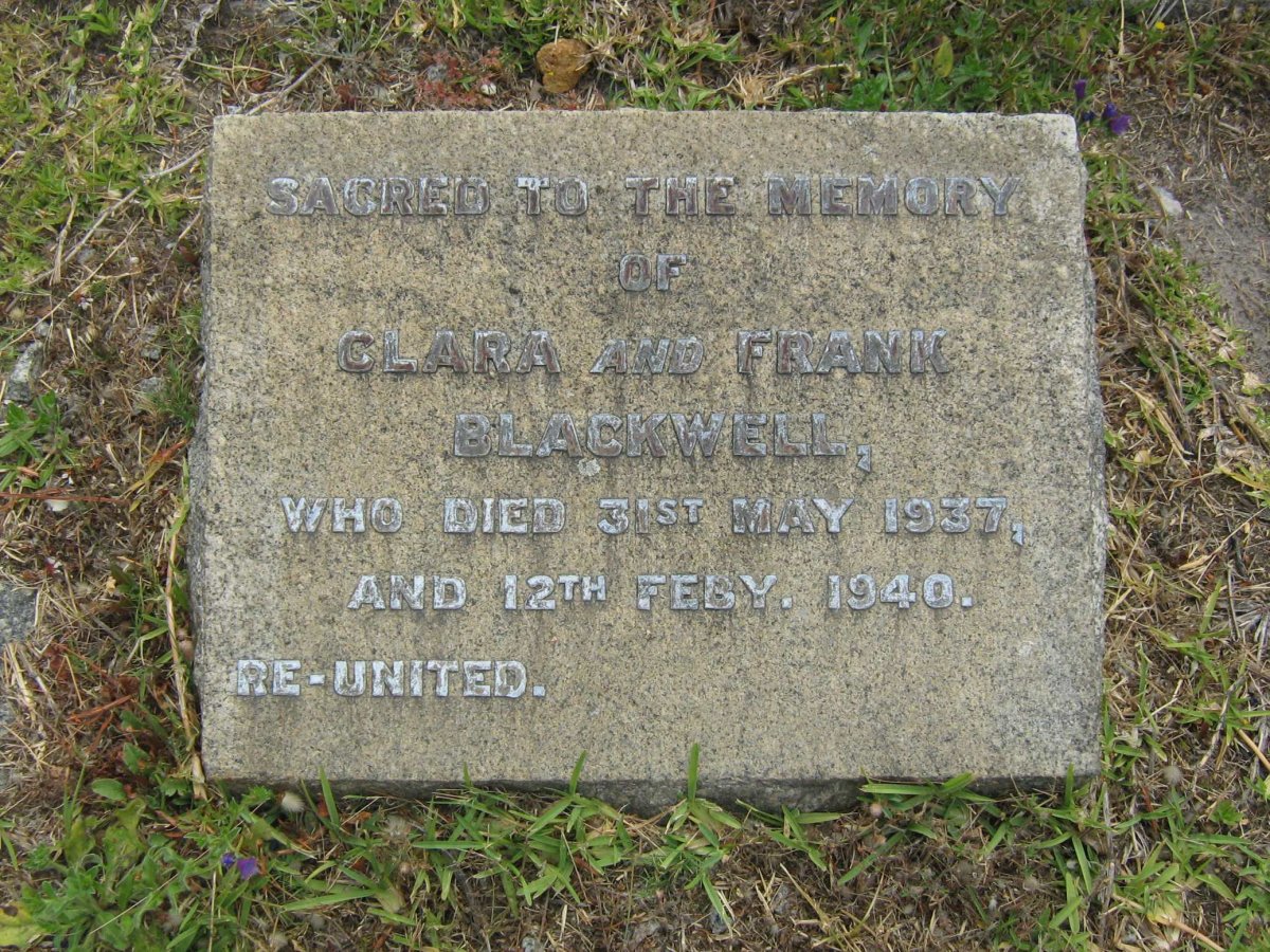 BLACKWELL Frank -1940 &amp; Clara -1937