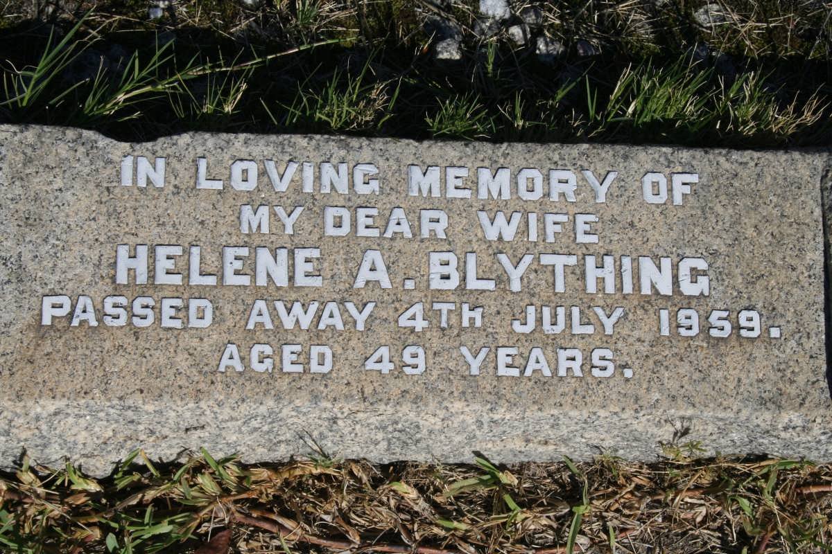 BLYTHING Helene A. -1959