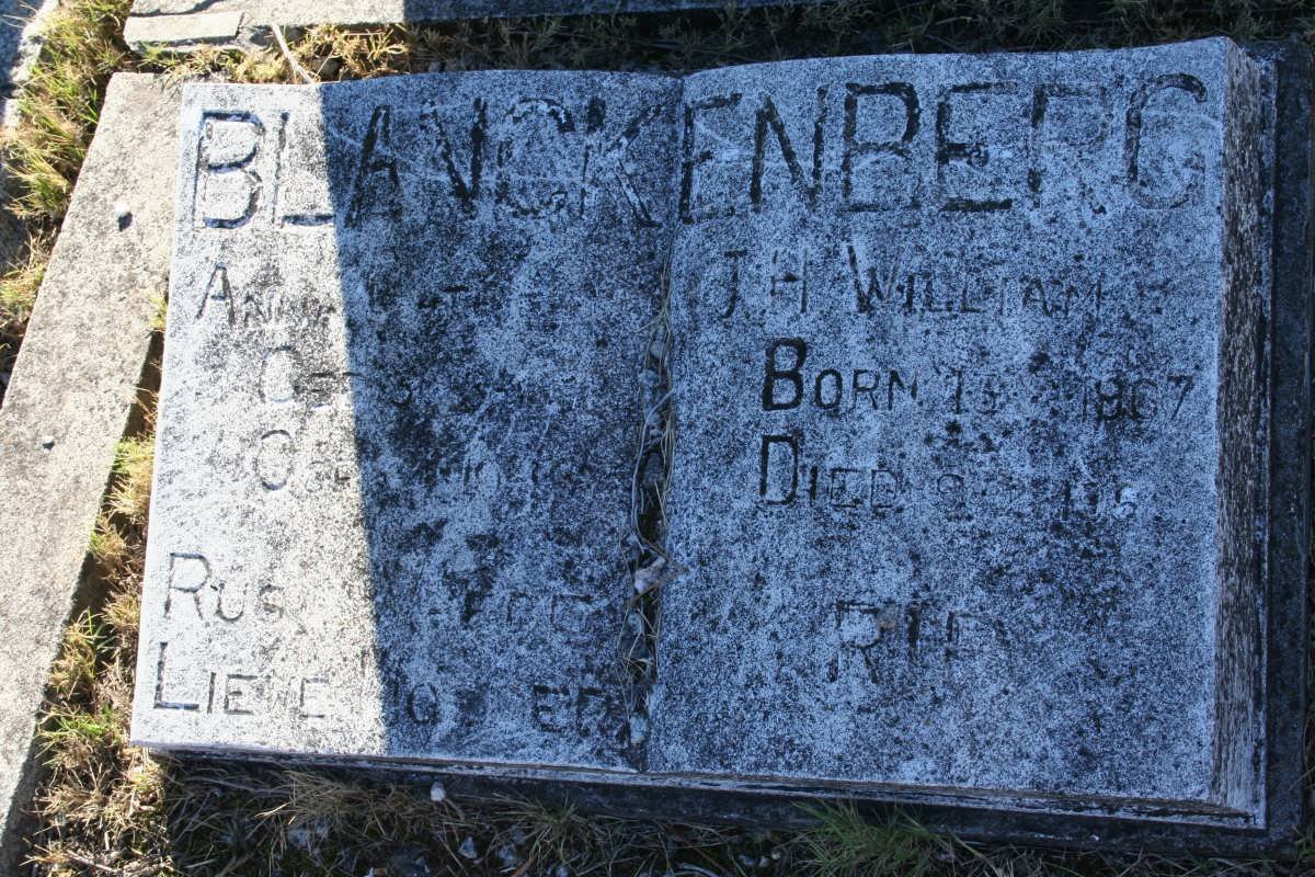 BLANCKENBERG J.H. William 1967- :: BLANCKENBERG Anna Catharina
