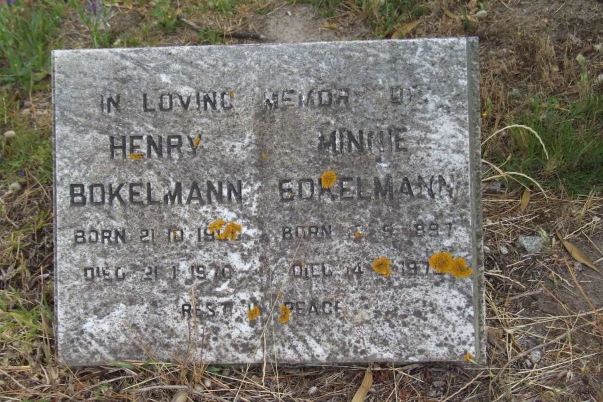 BOKELMANN Henry 1900-1970 &amp; Minnie 1897-197?