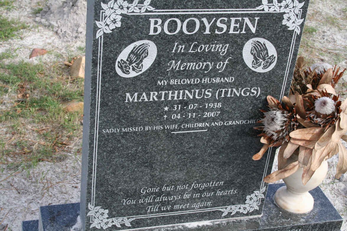 BOOYSEN Marthinus 1938-2007